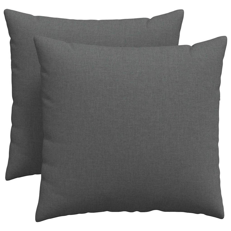 VidaXL Sofakissen 2 Stück dunkelgrau 50 x 50 cm Stoff