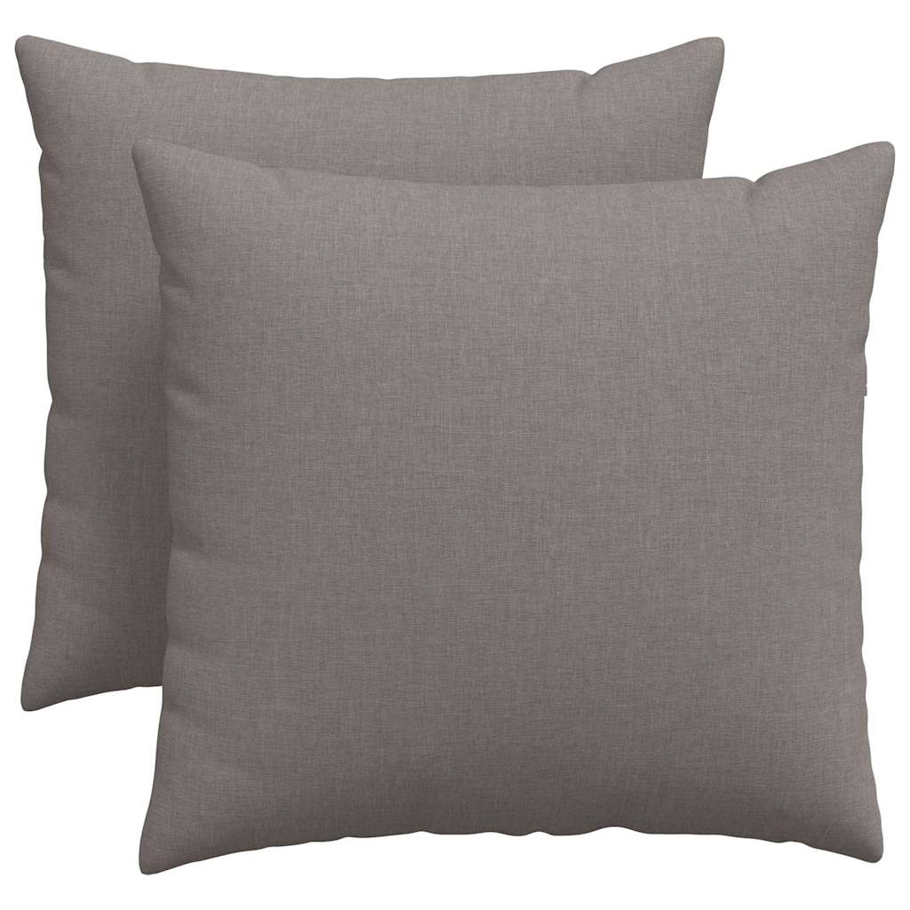 VidaXL Sofakissen 2 Stk. Taupe 50 x 50 cm Stoff