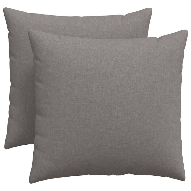 VidaXL Sofakissen 2 Stk. Taupe 50 x 50 cm Stoff