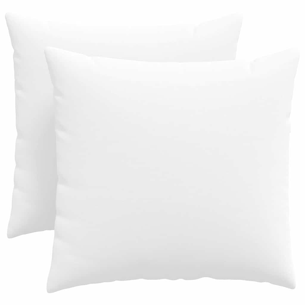 VidaXL Sofakissen 2 Stück weiß 50 x 50 cm Stoff