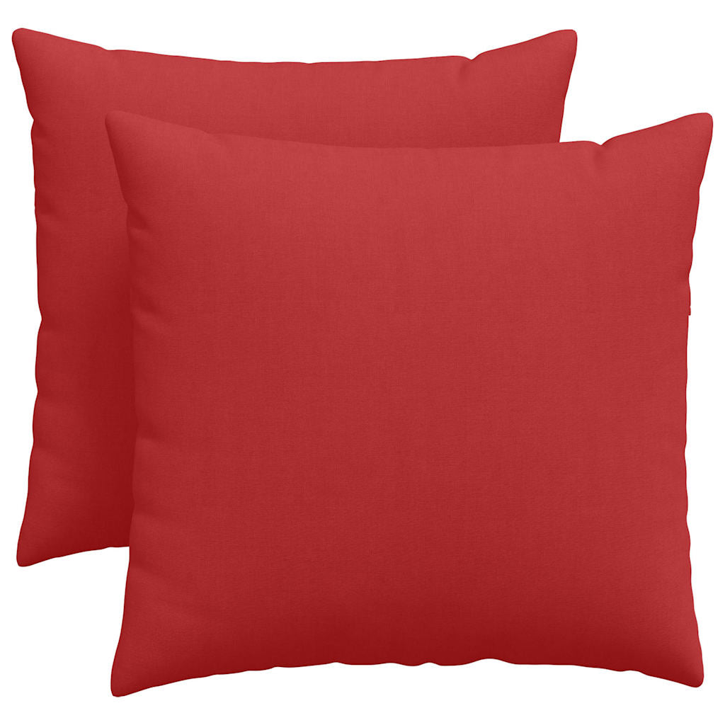 VidaXL Sofakissen 2 Stück rot 50 x 50 cm Stoff