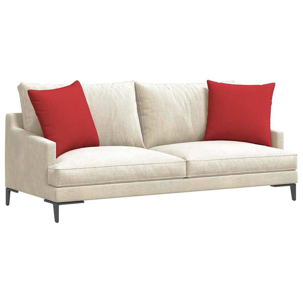 VidaXL Sofakissen 2 Stück rot 50 x 50 cm Stoff