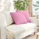 VidaXL Sofakissen 2 Stück rosa 50 x 50 cm Stoff