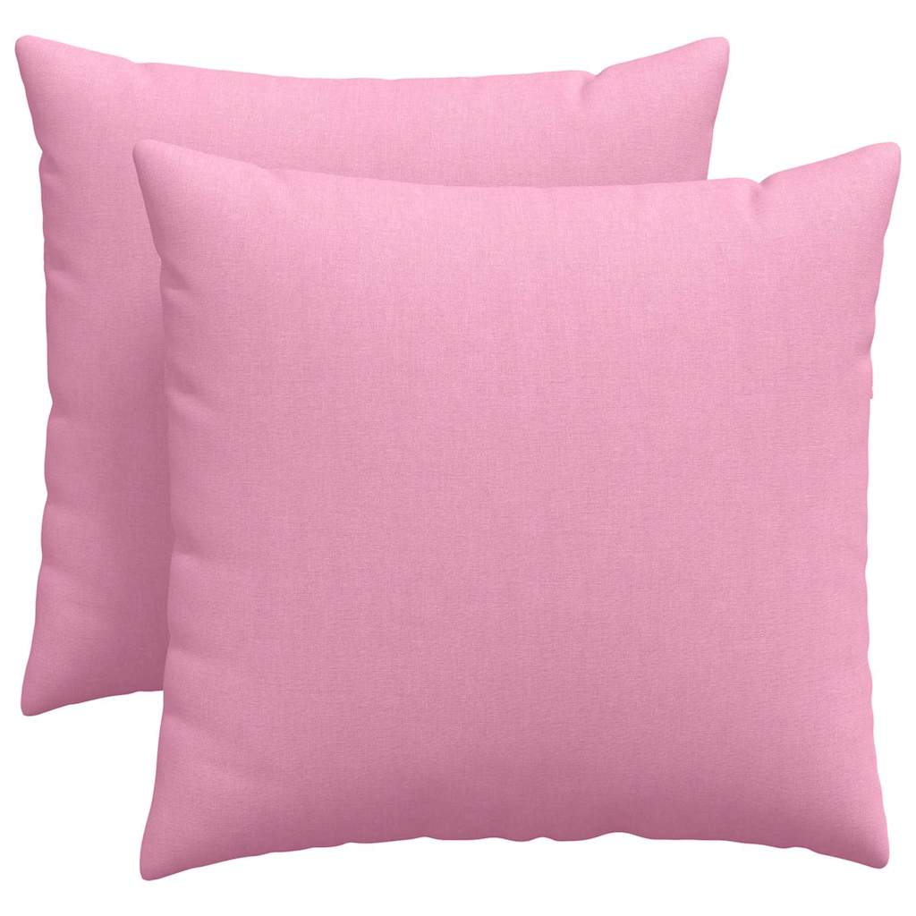 VidaXL Sofakissen 2 Stück rosa 50 x 50 cm Stoff
