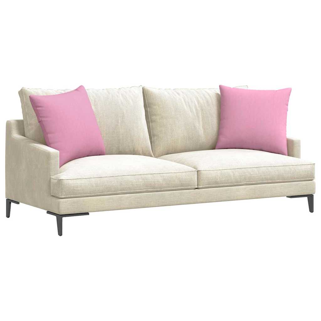 VidaXL Sofakissen 2 Stück rosa 50 x 50 cm Stoff