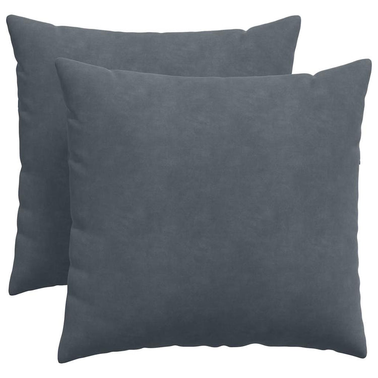 VidaXL Sofakissen 2 Stück dunkelgrau 50 x 50 cm Cordstoff