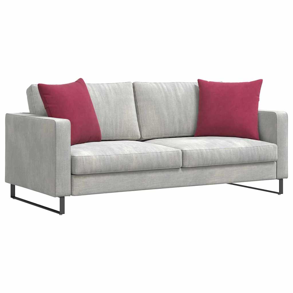 VidaXL Sofakissen, 2 Stück, Weinrot, 50 x 50 cm Cordstoff