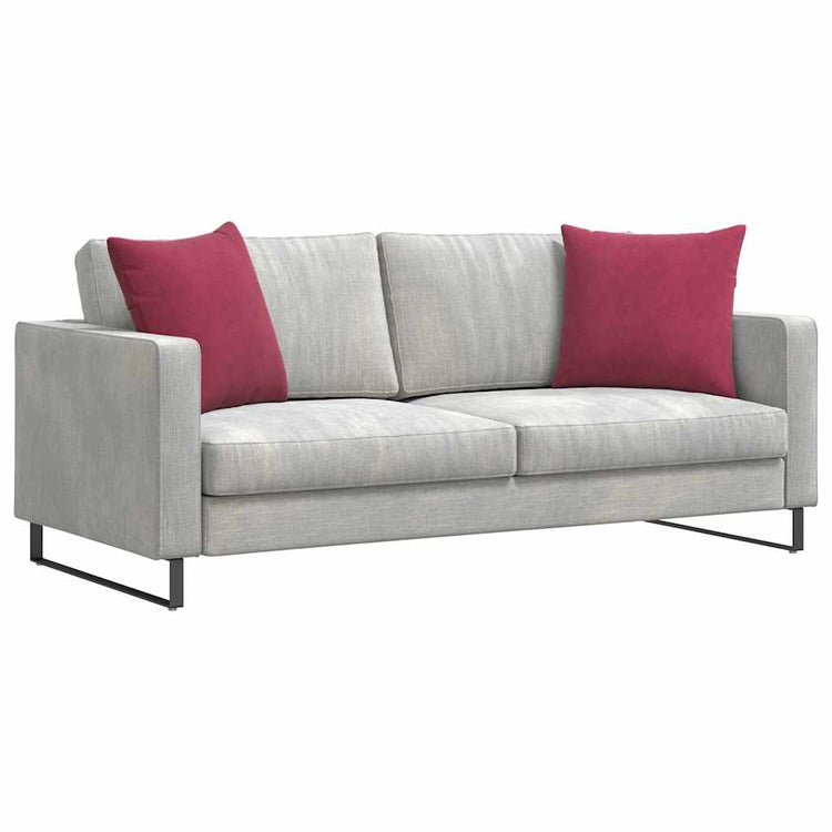 VidaXL Sofakissen, 2 Stück, Weinrot, 50 x 50 cm Cordstoff