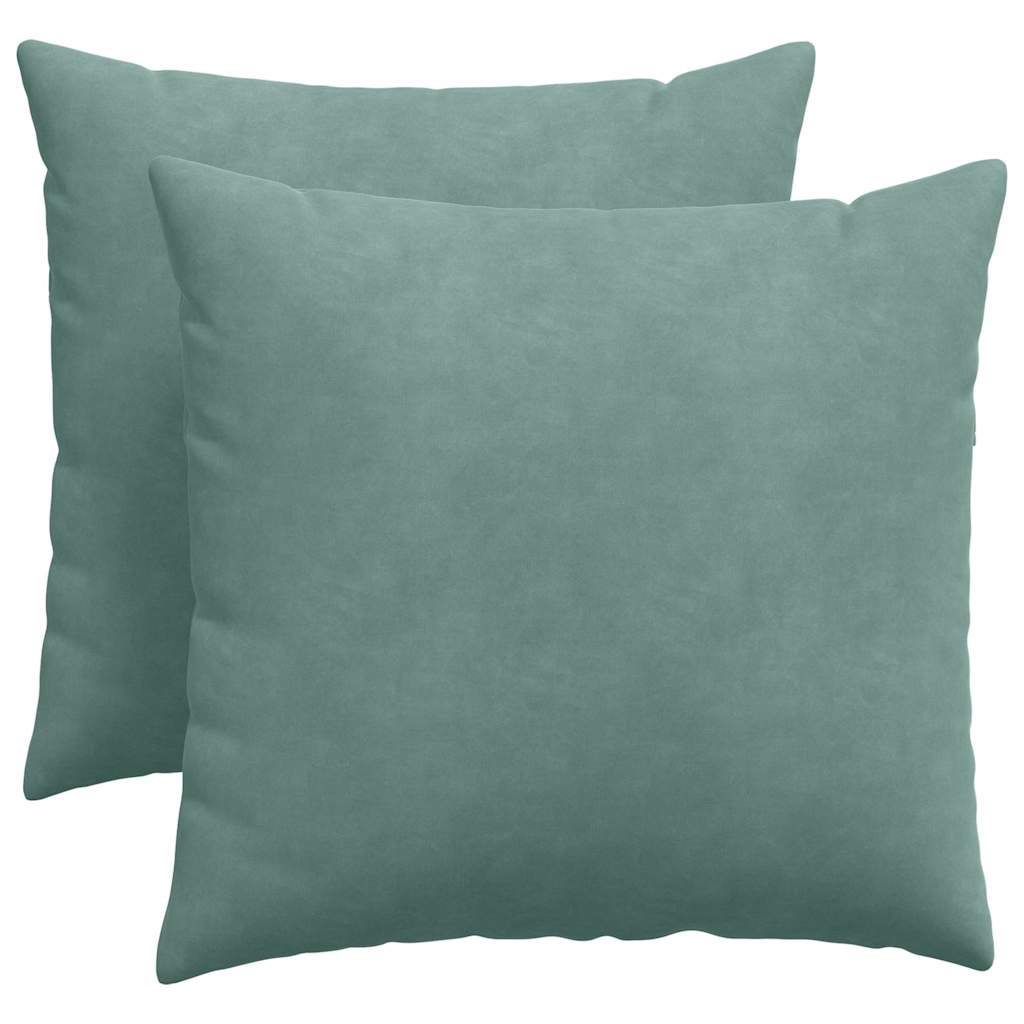 VidaXL Sofakissen, 2 Stück, Seegrün, 50 x 50 cm Cordstoff