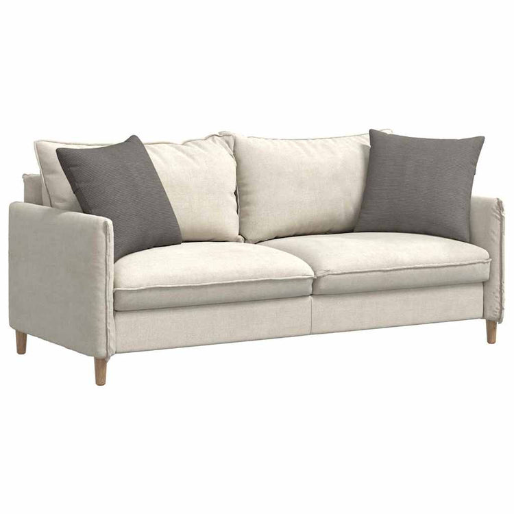 VidaXL Sofakissen 2 Stück hellgrau 50 x 50 cm Cordstoff