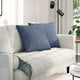 VidaXL Sofakissen 2 Stück blau 50 x 50 cm Cordstoff
