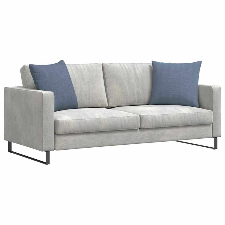 VidaXL Sofakissen 2 Stück blau 50 x 50 cm Cordstoff