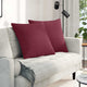 VidaXL Sofakissen 2 Stk. Weinrot 60 x 60 cm Stoff