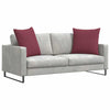 VidaXL Sofakissen 2 Stk. Weinrot 60 x 60 cm Stoff