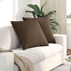 VidaXL Sofakissen 2 Stück braun 60 x 60 cm Stoff