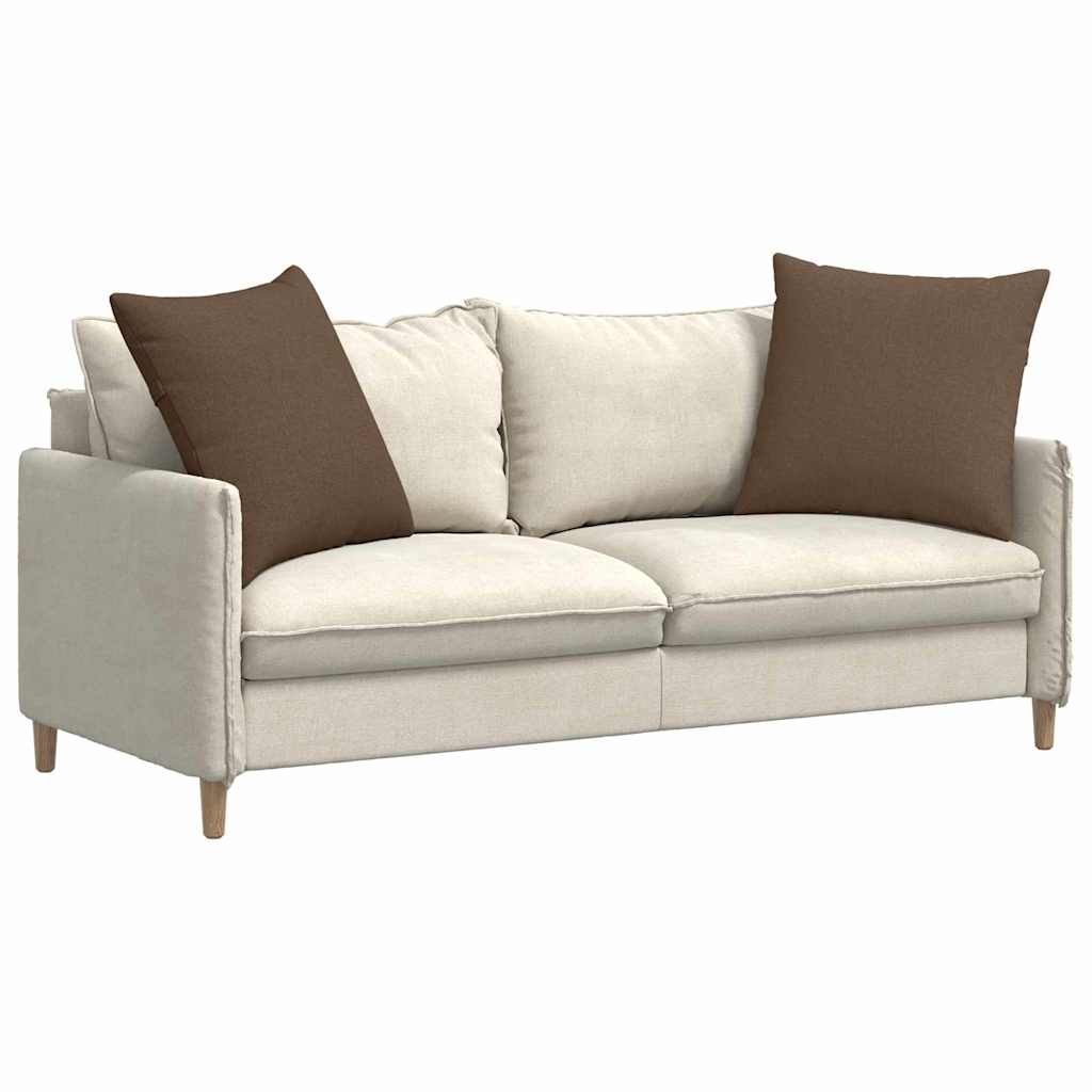 VidaXL Sofakissen 2 Stück braun 60 x 60 cm Stoff