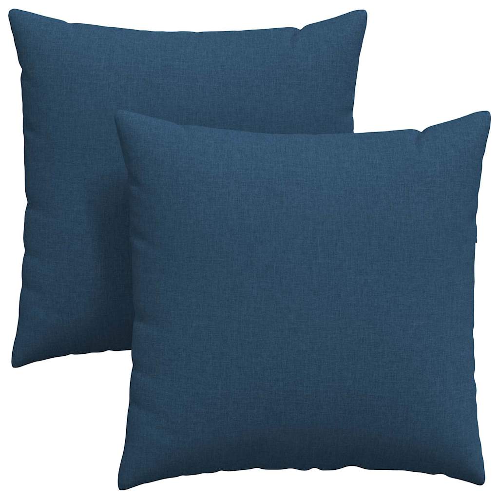 VidaXL Sofakissen 2 Stück blau 60 x 60 cm Stoff
