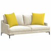 Vidaxl Sofakissen 2 Stück hellgelb 60 x 60 cm Stoff