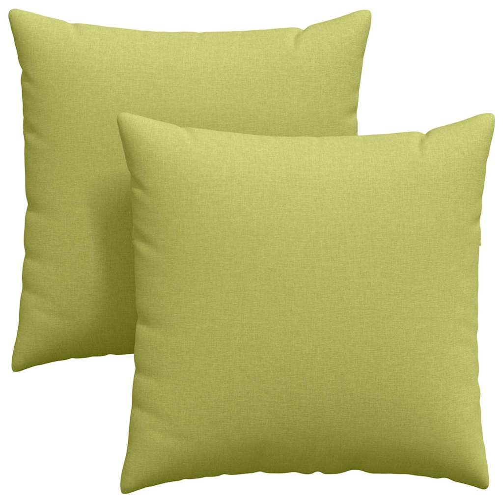 VidaXL Sofakissen 2 Stück hellgrün 60 x 60 cm Stoff