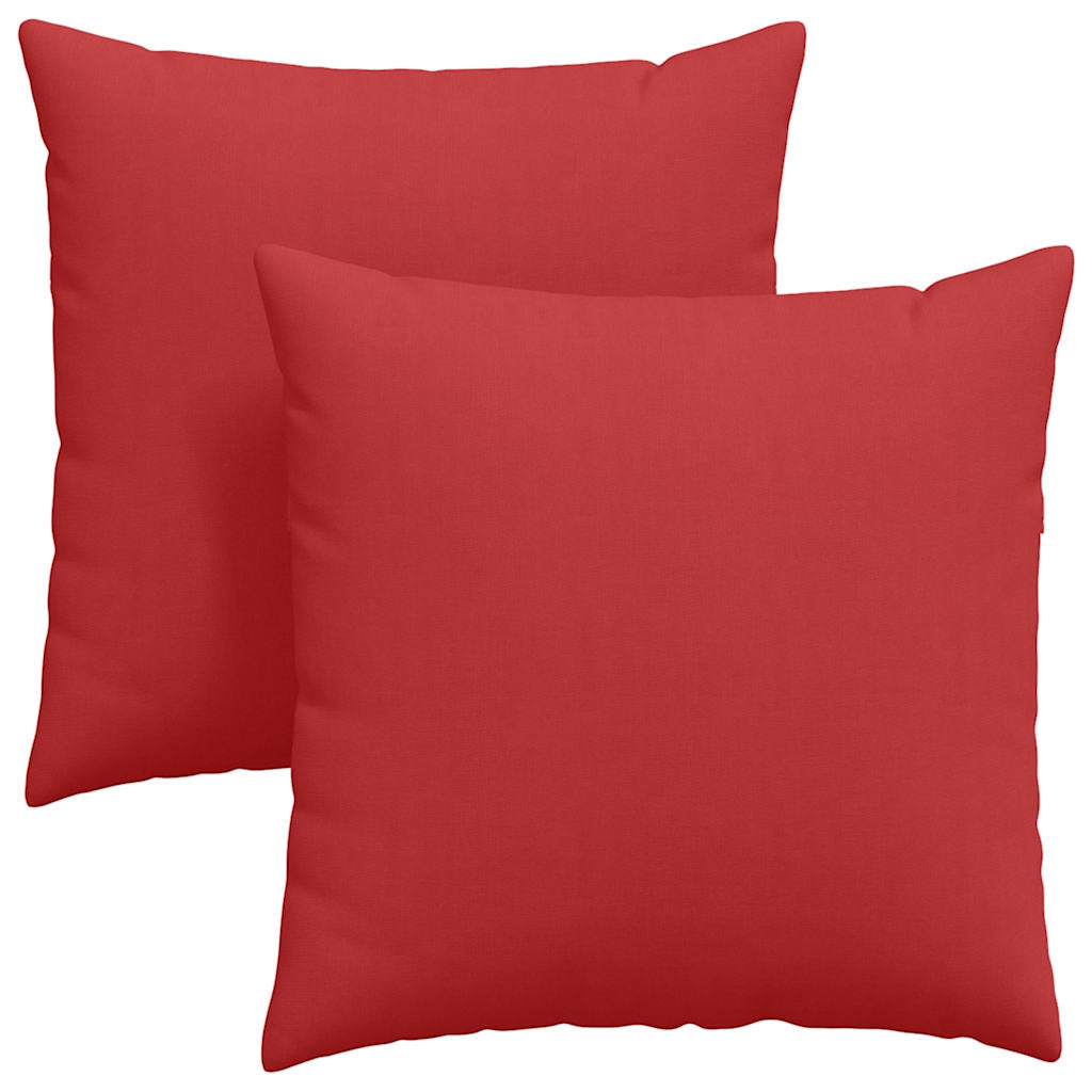 VidaXL Sofakissen 2 Stück rot 60 x 60 cm Stoff