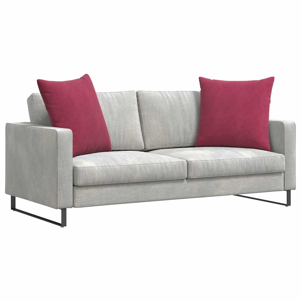 VidaXL Sofakissen, 2 Stück, Weinrot, 60 x 60 cm Cordstoff