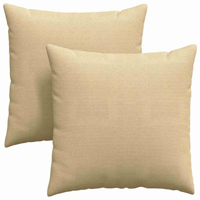VidaXL Sofakissen 2 Stück grau grün 60 x 60 cm Cordstoff