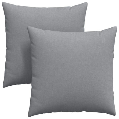 VidaXL Sofakissen 2 Stück hellgrau 80 x 80 cm Stoff