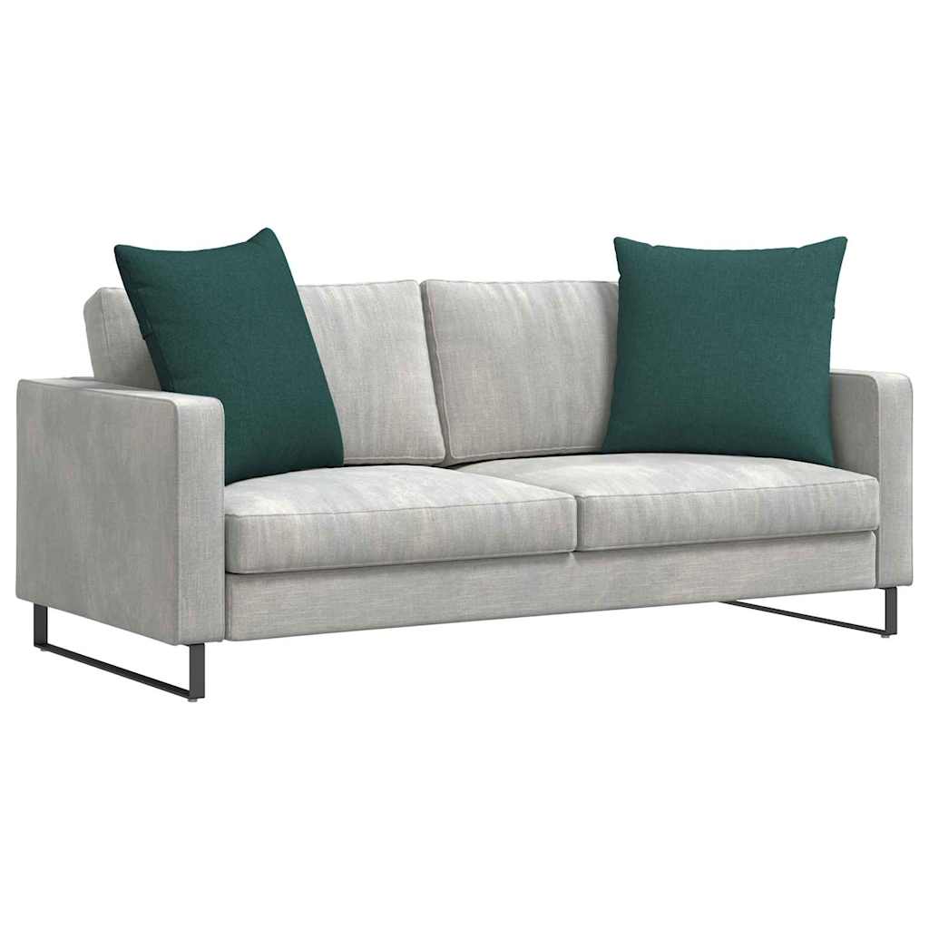 VidaXL Sofakissen 2 Stück dunkelgrün 80 x 80 cm Stoff