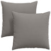VidaXL Sofakissen 2 Stück Taupe 80 x 80 cm Stoff