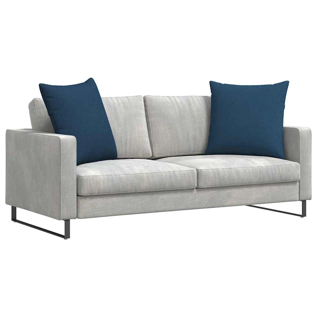 VidaXL Sofakissen 2 Stück blau 80 x 80 cm Stoff