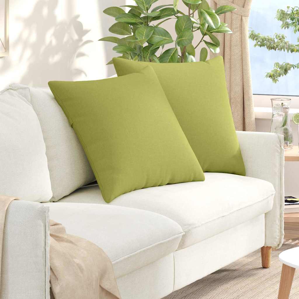 VidaXL Sofakissen 2 Stück hellgrün 80 x 80 cm Stoff