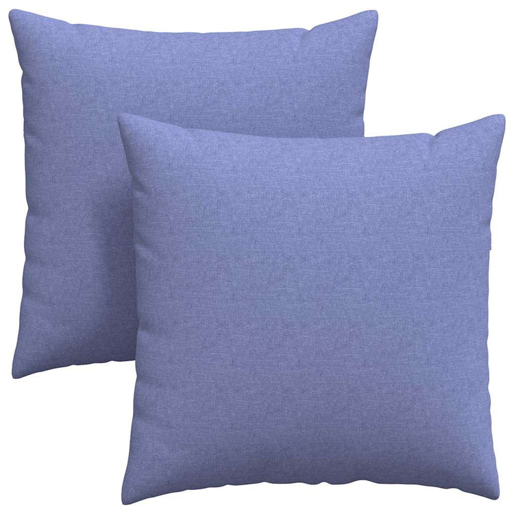 VidaXL Sofakissen 2 Stk. Jeansblau 80 x 80 cm Stoff