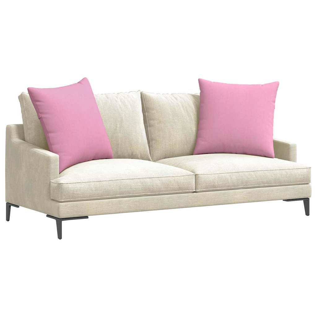 VidaXL Sofakissen 2 Stück rosa 80 x 80 cm Stoff