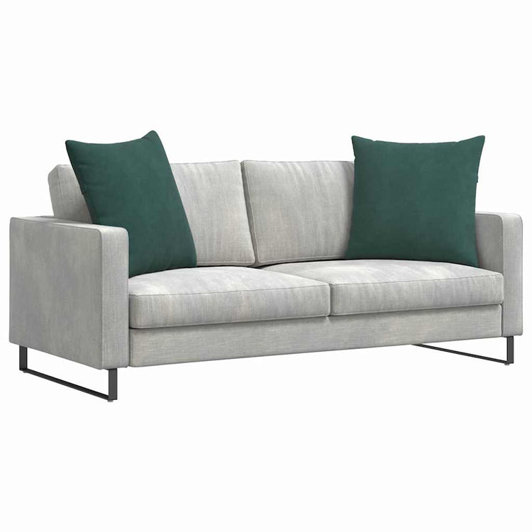 VidaXL Sofakissen 2 Stück dunkelgrün 80 x 80 cm Cordstoff