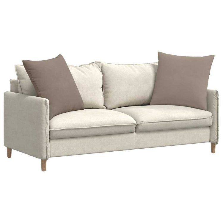 VidaXL Sofakissen 2 Stück Taupe 80 x 80 cm Stoff
