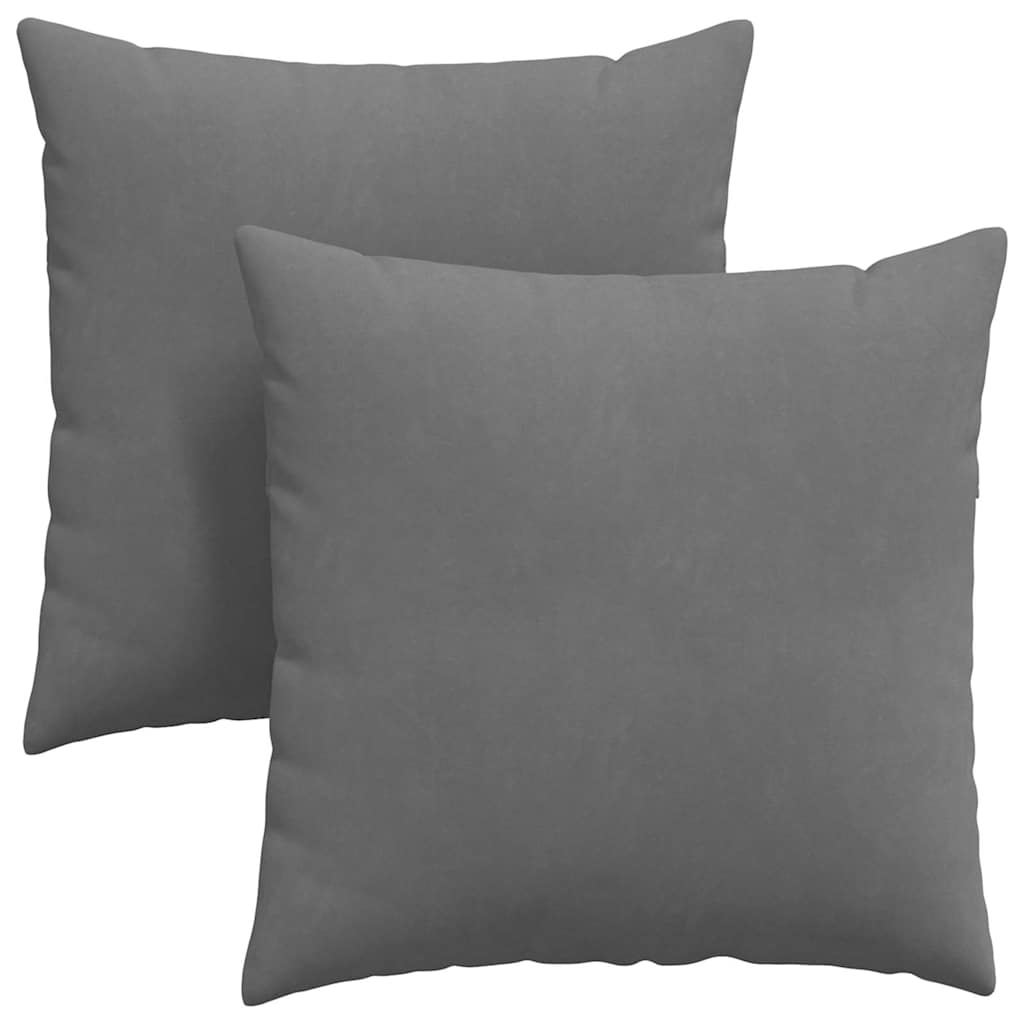 VidaXL Sofakissen 2 Stück dunkelgrau 80 x 80 cm Stoff