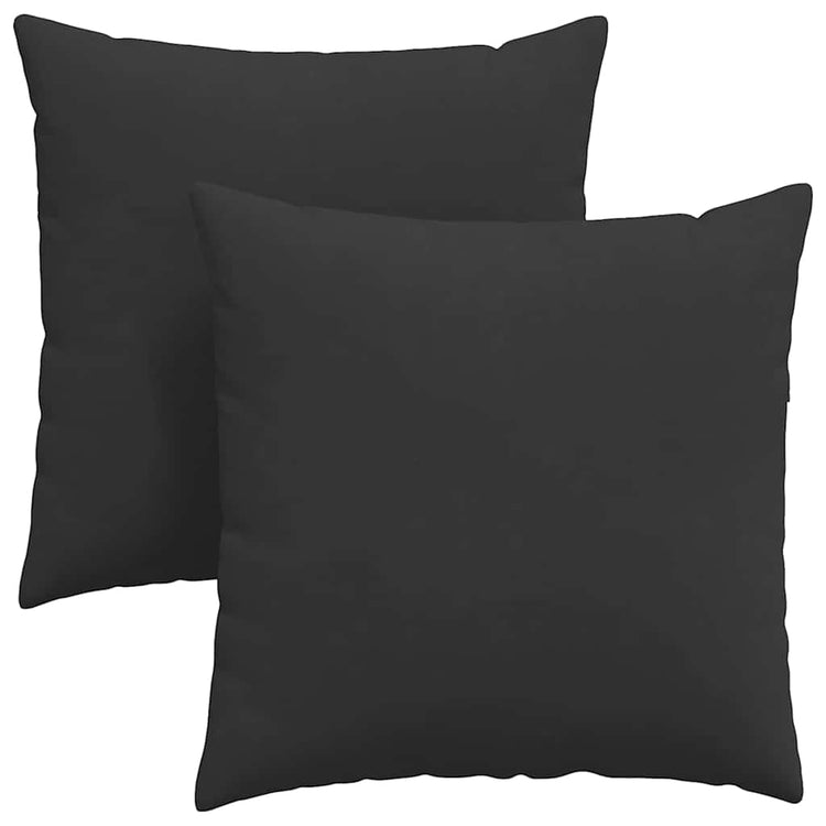 VidaXL Sofakissen 2 Stück Schwarz 80 x 80 cm Stoff
