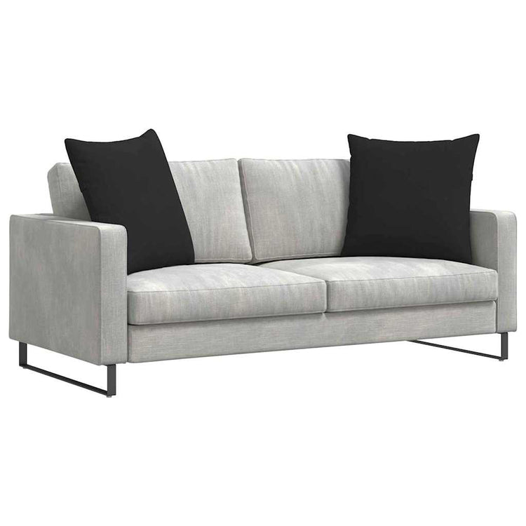 VidaXL Sofakissen 2 Stück Schwarz 80 x 80 cm Stoff
