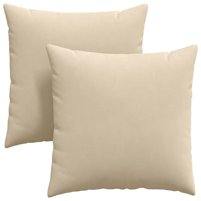 VidaXL Sofakissen 2 Stück Creme 80 x 80 cm Stoff