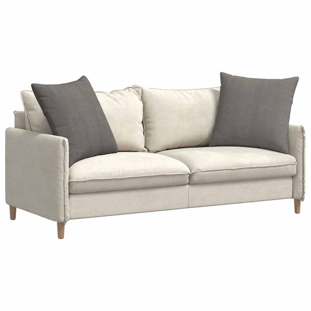 VidaXL Sofakissen 2 Stück hellgrau 80 x 80 cm Cordstoff