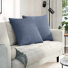 VidaXL Sofakissen 2 Stück blau 80 x 80 cm Cordstoff