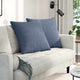 VidaXL Sofakissen 2 Stück blau 80 x 80 cm Cordstoff