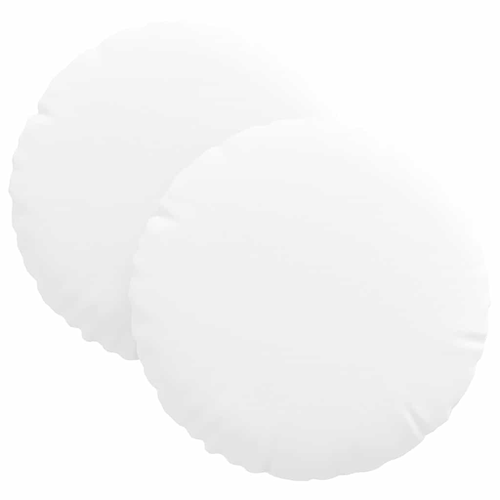 Vidaxx Sitzkissen 2 Stück weiß ø30 x 13 cm Stoff