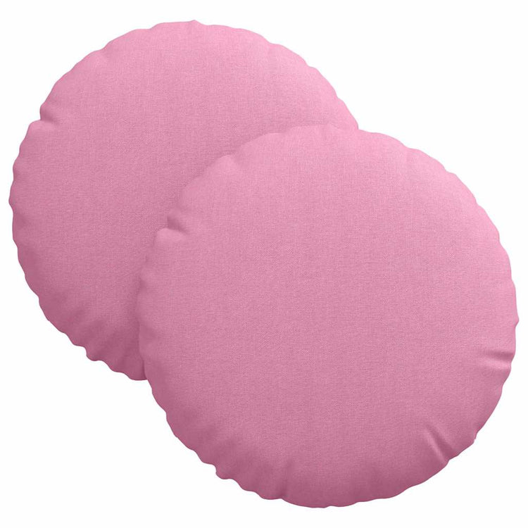 VidaXL Sitzkissen 2 Stück rosa ø30 x 13 cm Stoff