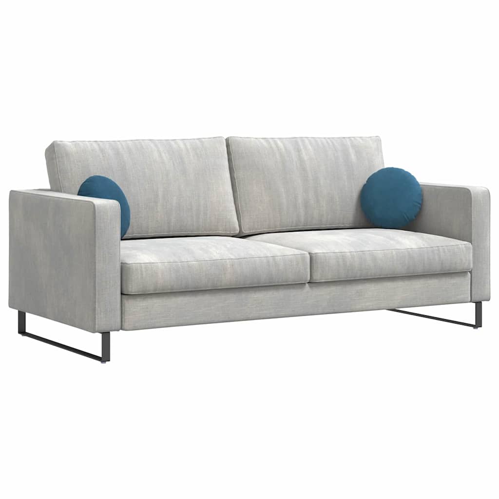 Vidaxx Sitzkissen 2 Stück blau ø 40 x 13 cm Samt