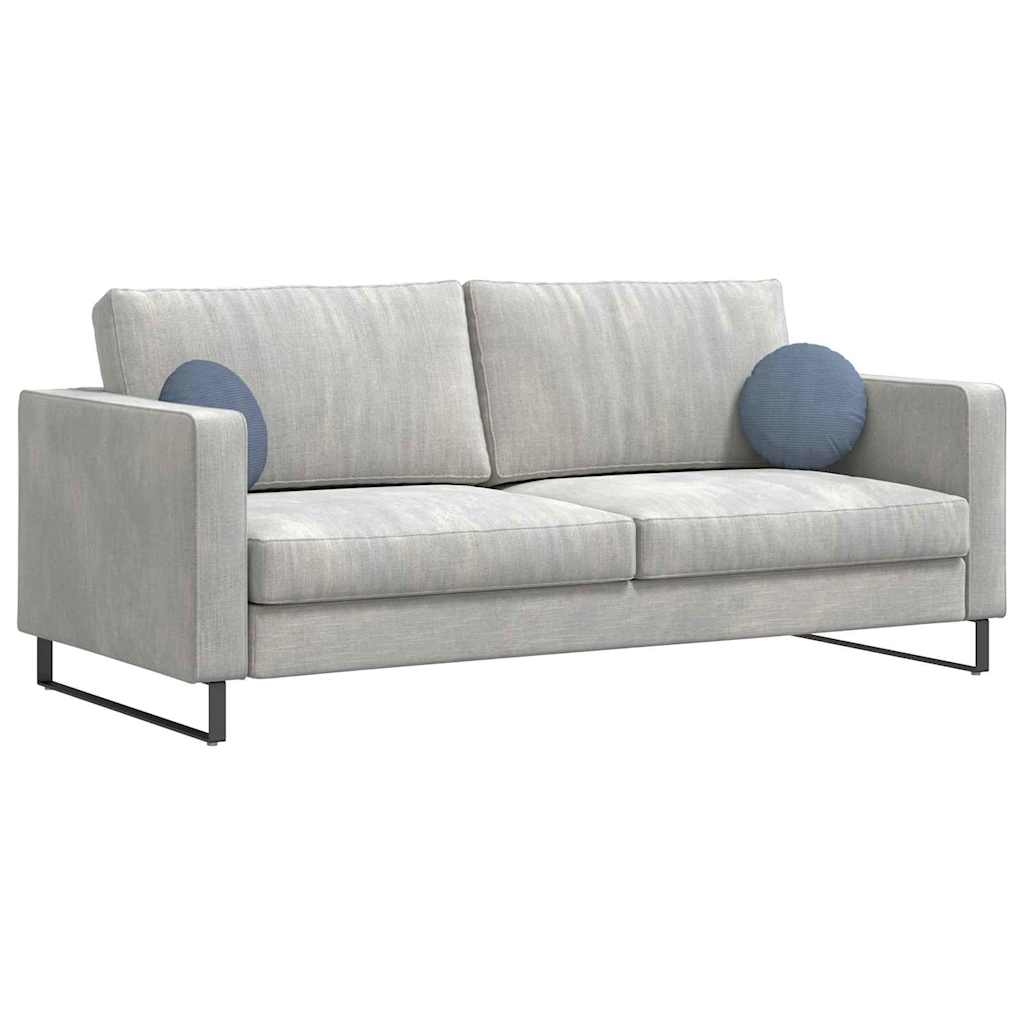 VidaXL Sitzkissen 2 Stück blau ø 30 cm Baumwollstoff