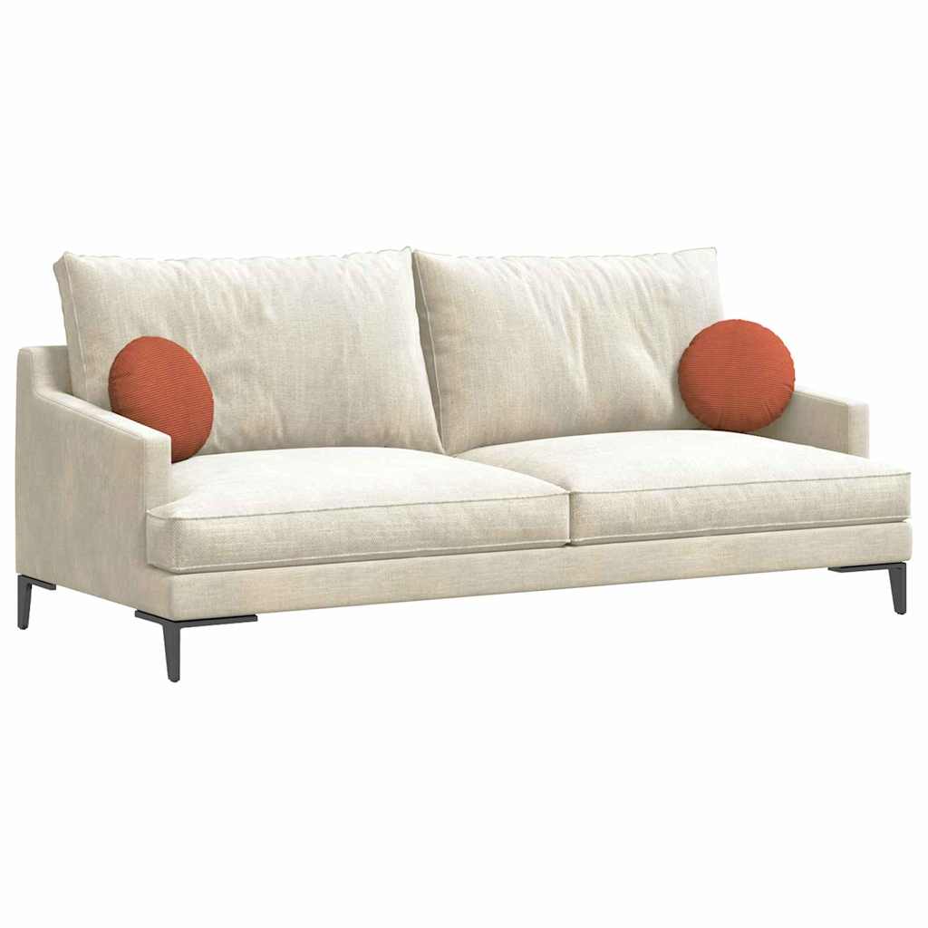 VidaXL Sitzkissen 2 Stück rot-orange ø 30 cm Baumwollstoff