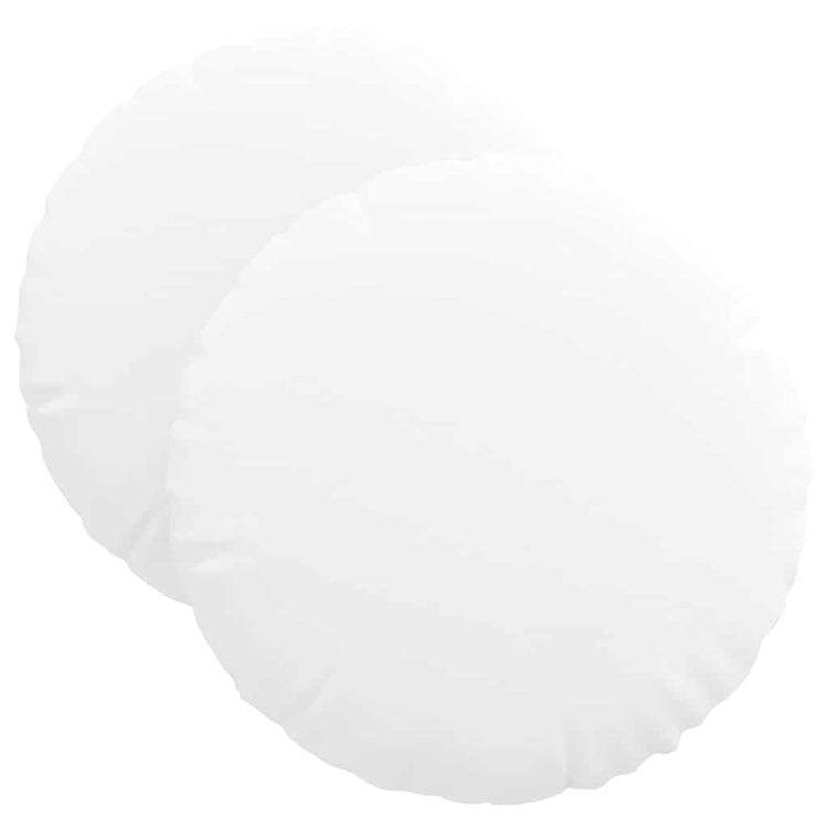 Vidaxx Sitzkissen 2 Stück weiß ø40 x 13 cm Stoff