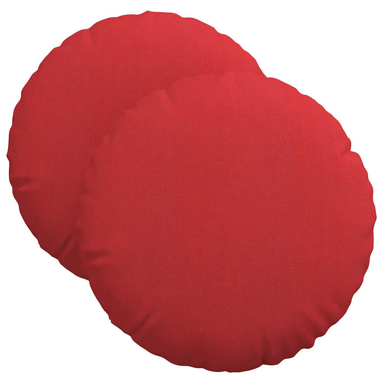 Vidaxx Sitzkissen 2 Stück rot ø40 x 13 cm Stoff