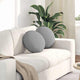 VidaXL Sitzkissen 2 Stk. Wolkengrau ø40 x 13 cm Stoff